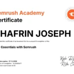 Digital Marketing Expert in Wayanad certified in Semrush Academy Certificate course